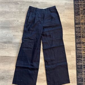 J. Crew Essential Navy Wide-Leg Pants